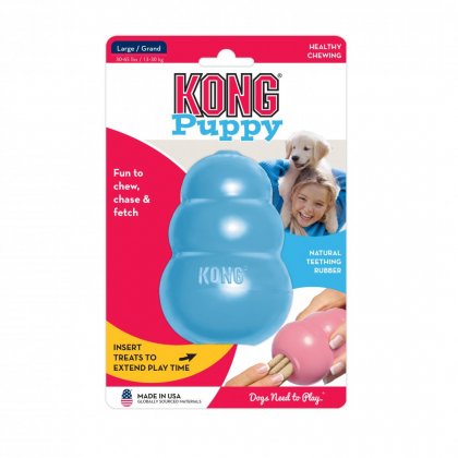 Brinquedo Recheável Kong Puppy - FIlhotes- Azul