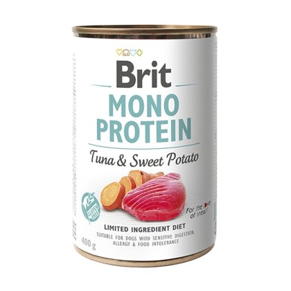 Alimento úmido Monoproteico Brit sabor Atum e Batata Doce - 400g