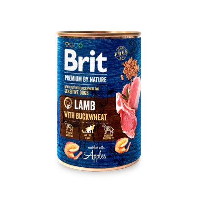Alimento úmido Premium by Nature Brit sabor Cordeiro - 400g