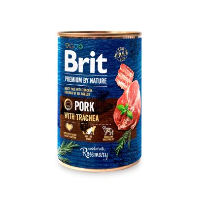 Alimento úmido Premium by Nature Brit sabor carne Suína - 400g