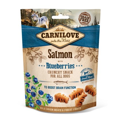 Snack de Salmão e Mirtilos Carnilove - 200g