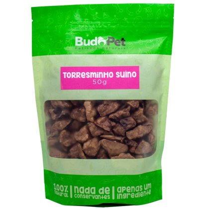 Snack natural Torresminho Suíno Budopet - 50g
