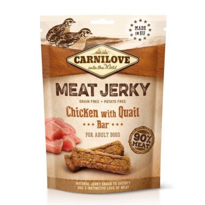 Snack Meat Jerky Frango e Codorna Carnilove - 100g