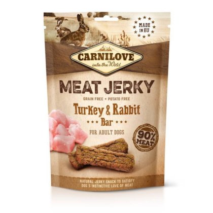 Snack Meat Jerky Peru e Coelho Carnilove - 100g