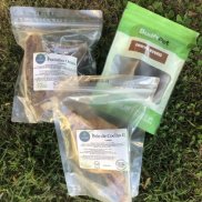 Kit Peludo: Pele de coelho G + Focinho ovelha + Orelha bovina