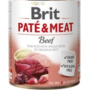 Alimento úmido Paté&Meat Brit sabor Carne Bovina - 800g
