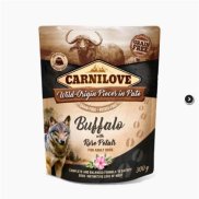 Pouch - Alimento úmido de Búfalo com Pétalas de rosa Carnilove - 300g
