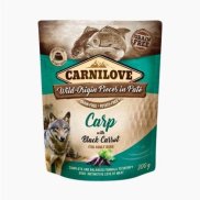 Pouch - Alimento úmido de Carpa e Cenouras negras Carnilove - 300g