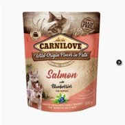 Pouch - Alimento úmido de Salmão e Mirtilos para filhotes Carnilove - 300g