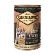 Alimento úmido para FILHOTES sabor Salmão e Peru Carnilove - 400g