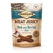 Snack Meat Jerky Pato E Arenque Carnilove - 100g